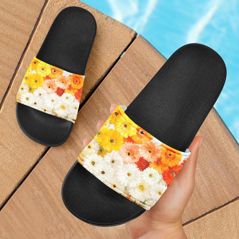 Oil Paintting Flower Pattern Women's Beach Slippers Female Summer Slides Fashion Flip Flop Women Non-slip, Black
Oil Paintting Flower Pattern Women's Beach Slippers Female Summer Slides Fashion Flip Flop Women Non-slip, Black
