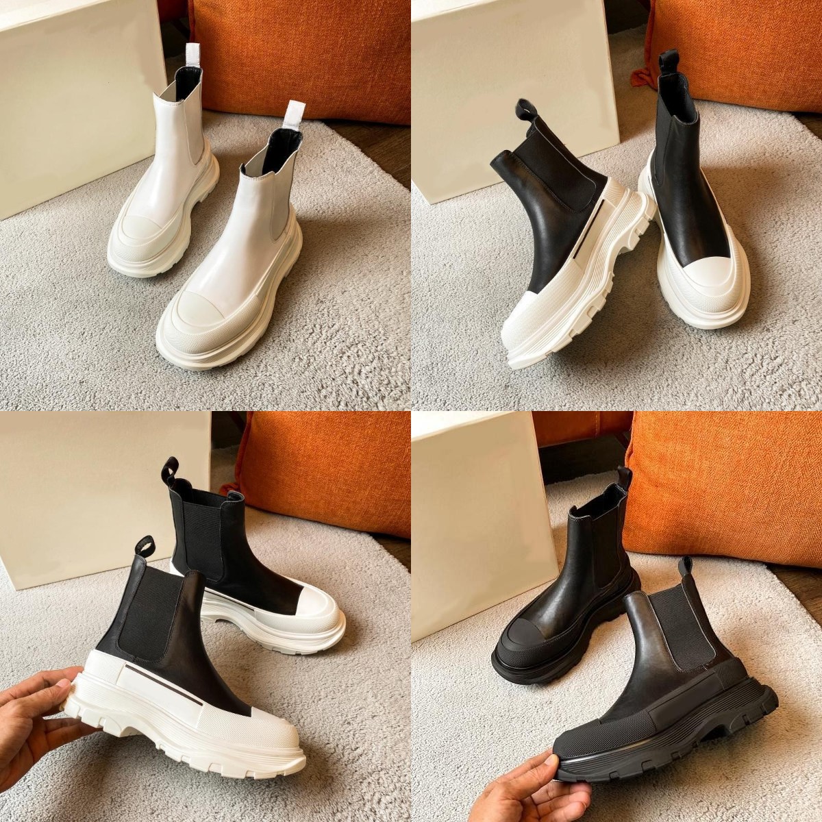2021 Designe Newest Release Tread Slick Boot Platform Shoes Triple Sneaker Women Shoe Men Thick Bottom High Top Sneakers Size 35-40, 02
2021 Designe Newest Release Tread Slick Boot Platform Shoes Triple Sneaker Women Shoe Men Thick Bottom High Top Sneakers Size 35-40, 02