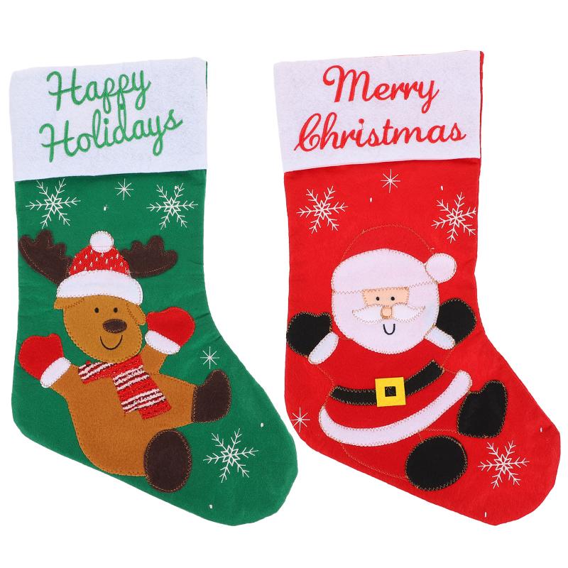 Christmas Decorations 2Pcs Stocking Xmas Decor Socks Gift Bag Holiday Party Ornament
Christmas Decorations 2Pcs Stocking Xmas Decor Socks Gift Bag Holiday Party Ornament