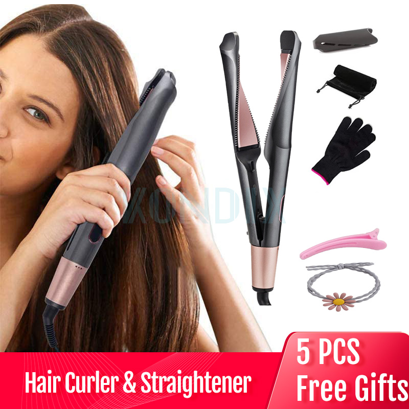 Hair Curler & Straightener 2 in 1 Spiral Wave Curling Iron Professional Hair Straighteners Fashion Styling Tools 2021 New
Hair Curler & Straightener 2 in 1 Spiral Wave Curling Iron Professional Hair Straighteners Fashion Styling Tools 2021 New