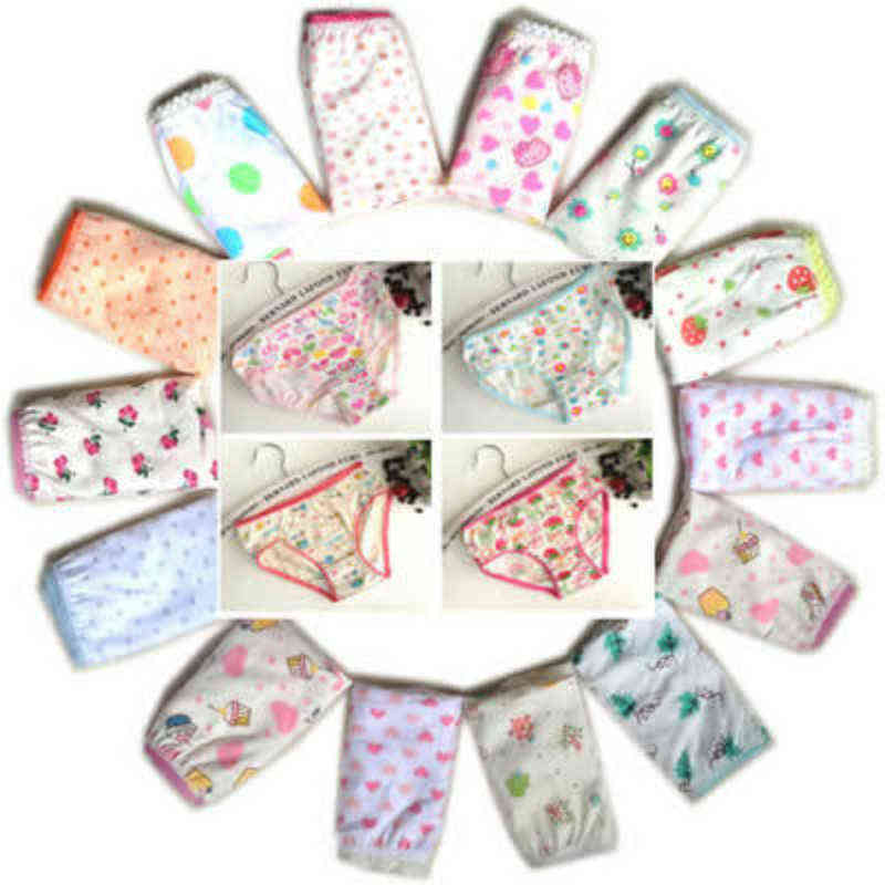 10pcs Girl Panties Cute Kids Underwear Baby Shorts Kids Briefs Cotton Suit 1-12 Years 211122