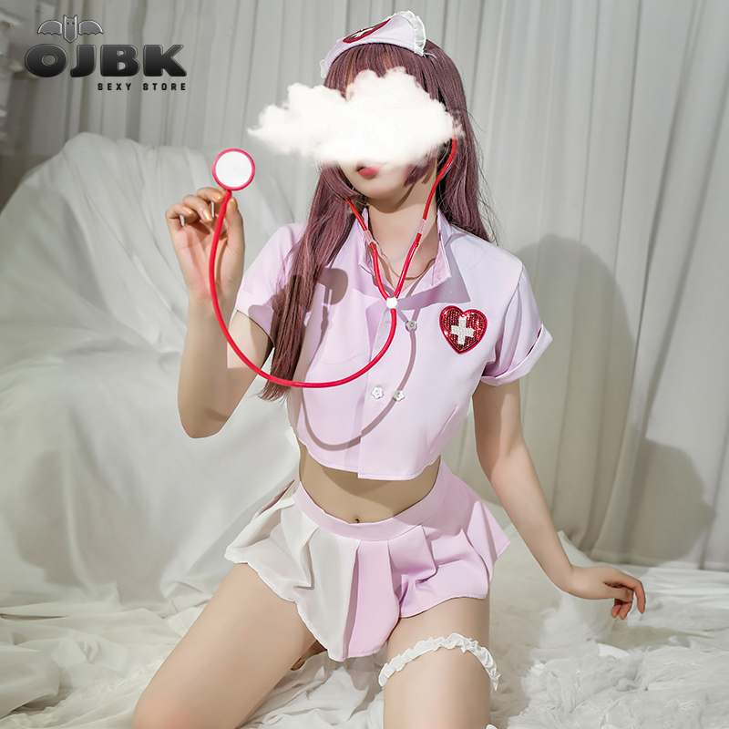 2021 New Sexy Nurse Cosplay Costumes Pink Transparent Back Mini Skirt Stethoscope Slut Butt Adorable Lingerie Erotic Dress Sale, Red
2021 New Sexy Nurse Cosplay Costumes Pink Transparent Back Mini Skirt Stethoscope Slut Butt Adorable Lingerie Erotic Dress Sale, Red