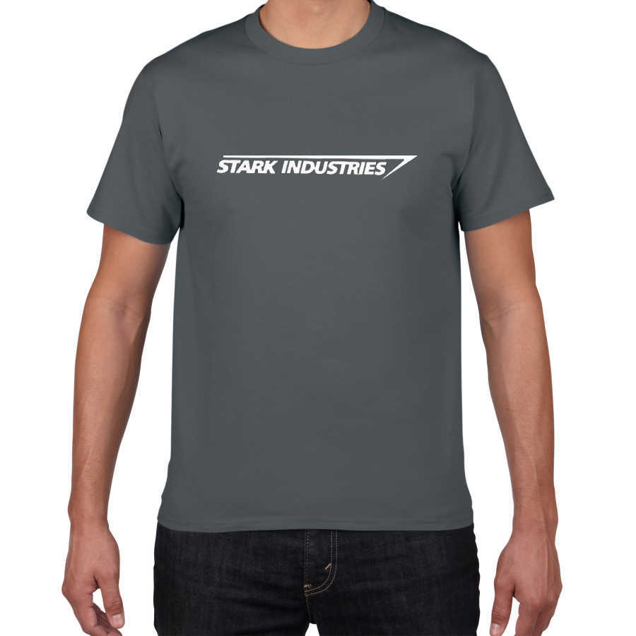 - STARK INDUSTRIES T-SHIRT Fashion Cool Casual T Shirts 100% Cotton high quality Tee Shirt For Men T-Shirt O-Neck 210629
