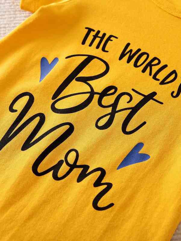 Baby Slogan & Heart Graphic Romper SHE