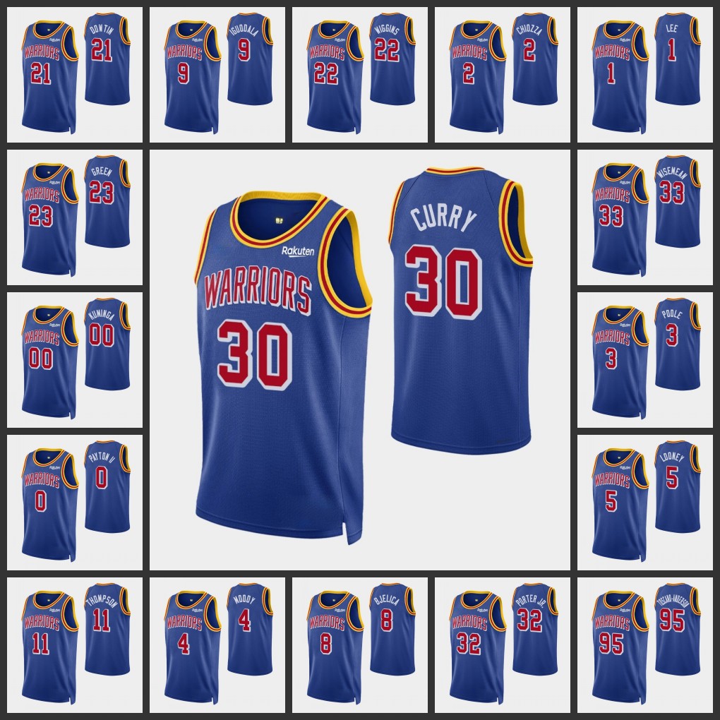 GoldenStateWarriorsMen Stephen Curry Klay Thompson Andrew Wiggins 2021-22 75th Year Zero Royal Jersey, Black
GoldenStateWarriorsMen Stephen Curry Klay Thompson Andrew Wiggins 2021-22 75th Year Zero Royal Jersey, Black