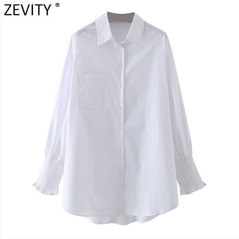 Zevity Women Fashion Solid Color Oversize White Smock Blouse Office Lady Elastic Long Sleeve Shirts Chic Blusas Tops LS7626 210603, Xz ls7626k
Zevity Women Fashion Solid Color Oversize White Smock Blouse Office Lady Elastic Long Sleeve Shirts Chic Blusas Tops LS7626 210603, Xz ls7626k