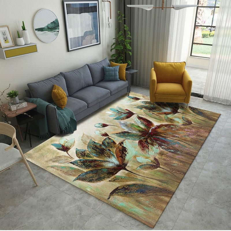 Carpets Modern Brief For Living Room Green Leaf Printed Area Rugs Bedroom Tudy Entrance Carpet Non-slip Washable Rug Table Mat, Blue
Carpets Modern Brief For Living Room Green Leaf Printed Area Rugs Bedroom Tudy Entrance Carpet Non-slip Washable Rug Table Mat, Blue