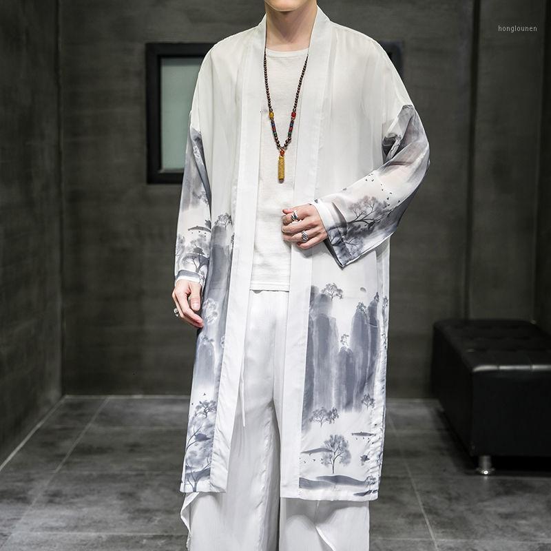Men's Jackets Neploha 2021 Cape Chiffon Cardigan Windbreaker Man Chinese Style Vintage Streetwear Long Coats Male Clothing, Picturecolor
Men's Jackets Neploha 2021 Cape Chiffon Cardigan Windbreaker Man Chinese Style Vintage Streetwear Long Coats Male Clothing, Picturecolor