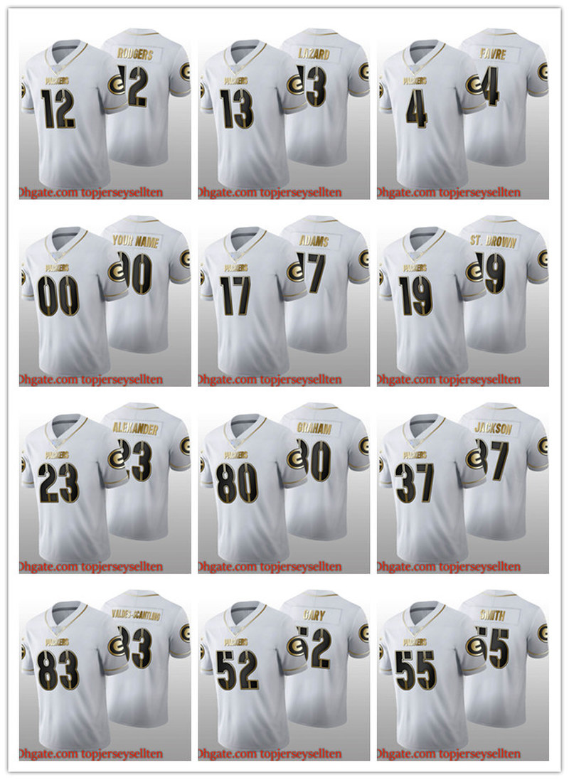 Green Bay''Packers''MEN WOMEN YOUTH Aaron Rodgers Davante Adams Aaron Jones Golden 100th Season football Jersey
Green Bay''Packers''MEN WOMEN YOUTH Aaron Rodgers Davante Adams Aaron Jones Golden 100th Season football Jersey