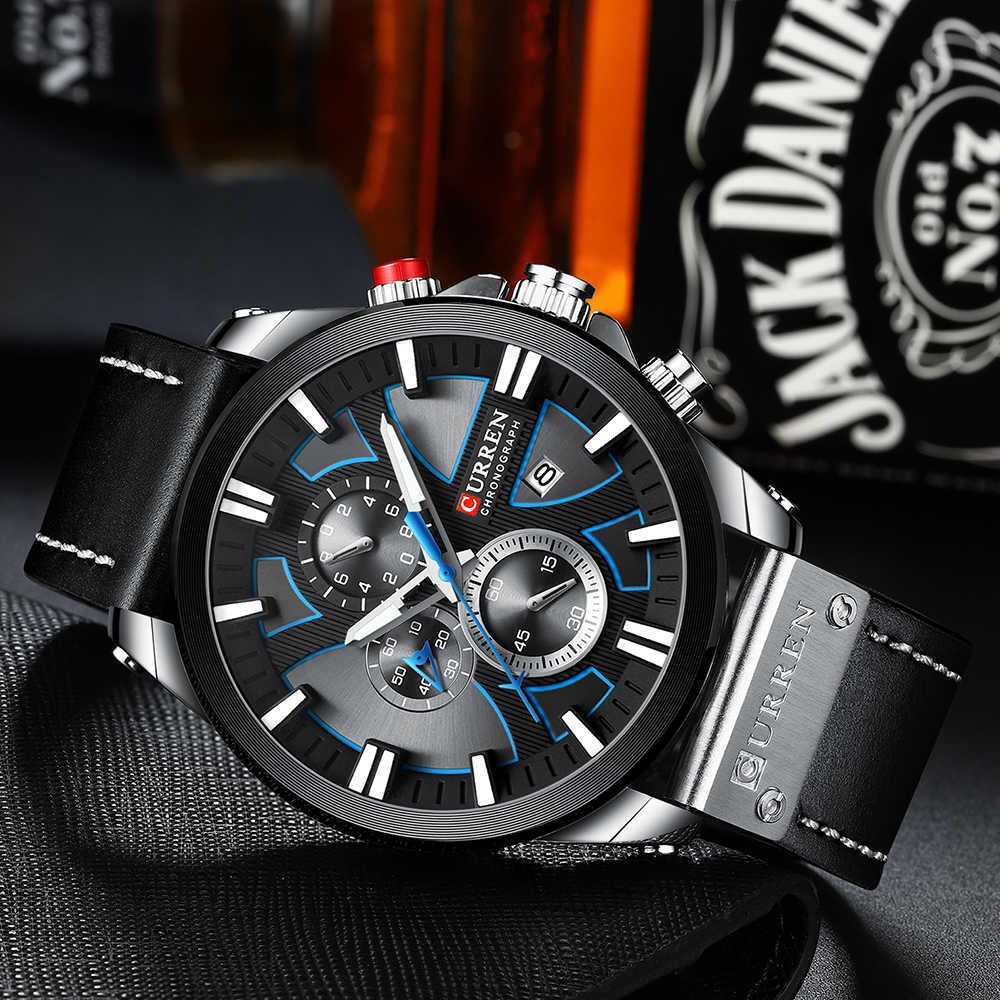 New CURREN Men Watches Fashion Quartz Wrist Watches Men's Military Waterproof Sports Watch Male Date Clock Relogio Masculino CX200803