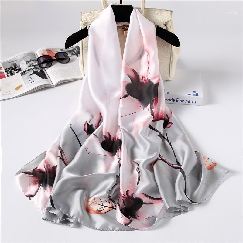Scarves 2021 Fashion Women Scarf Spring Summer Women's Silk Shawls Lady Large Beach Covers Print Stoles Bandana, Blue;gray
Scarves 2021 Fashion Women Scarf Spring Summer Women's Silk Shawls Lady Large Beach Covers Print Stoles Bandana, Blue;gray