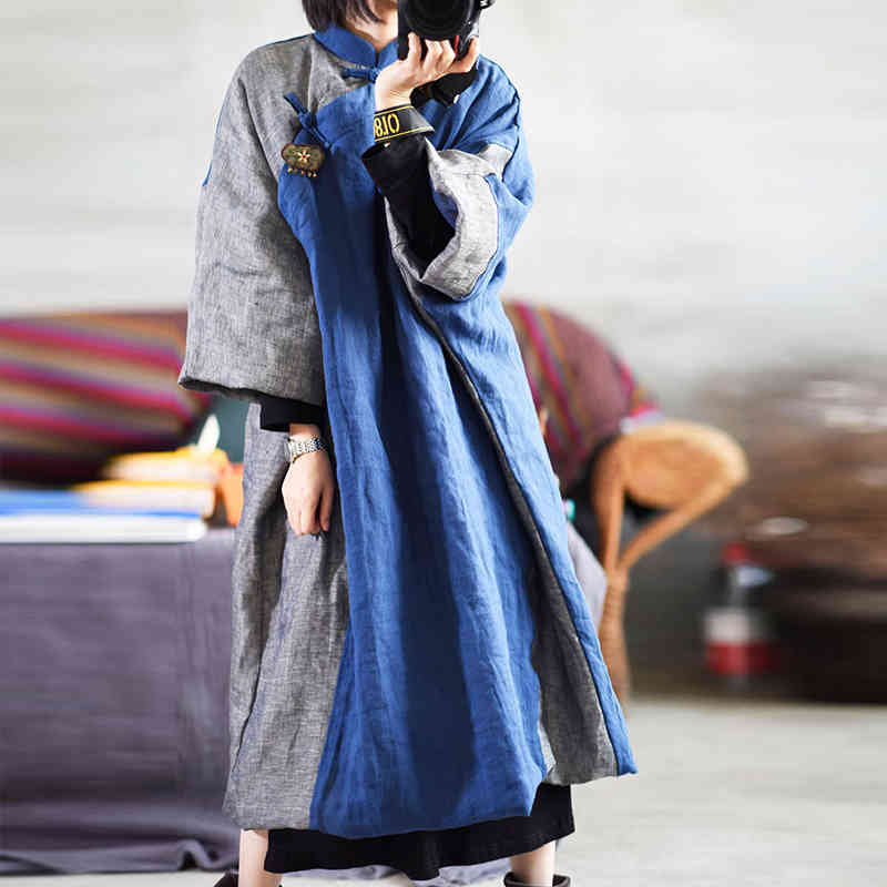 Johnature Spring Cotton Linen Dress Women Long Robe Vintage Loose Long Sleeve Plus Size Patchwork Dresses 210521, Dark grey
Johnature Spring Cotton Linen Dress Women Long Robe Vintage Loose Long Sleeve Plus Size Patchwork Dresses 210521, Dark grey