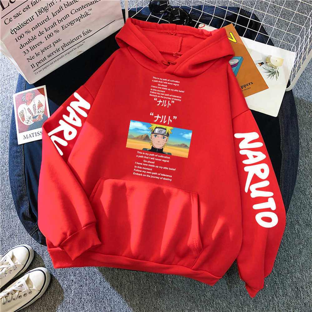 Oversized Hoodie Anime Sweatshirt Uzumaki Akatsuki Sakura Kakashi Sasuke Hinata Hyuga Harajuku Sweatshirts Boys/Girls Clothes Y0804