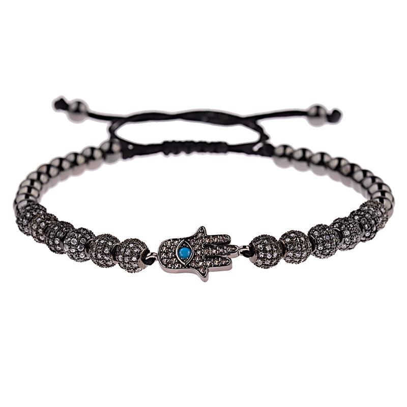 Beaded, Strands Amader Luxurious Men Hand Copper Braiding Bracelet 5mm White Micro-Inlaid Zircon Ball Bracelets&Bangles Women Gift Pulseras, Black
Beaded, Strands Amader Luxurious Men Hand Copper Braiding Bracelet 5mm White Micro-Inlaid Zircon Ball Bracelets&Bangles Women Gift Pulseras, Black