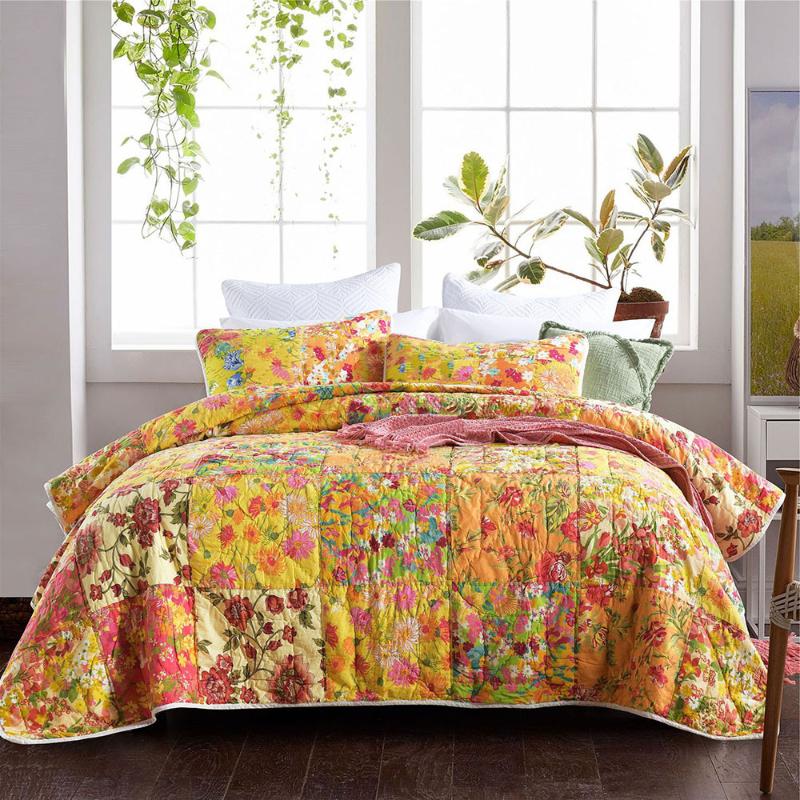 Handmade Bedspread On The Bed 3-Piece Quilt Sets 2 Shams Patchwork Bedcover King Size Cotton Coverlet Thick Blanket For Comforters
Handmade Bedspread On The Bed 3-Piece Quilt Sets 2 Shams Patchwork Bedcover King Size Cotton Coverlet Thick Blanket For Comforters
