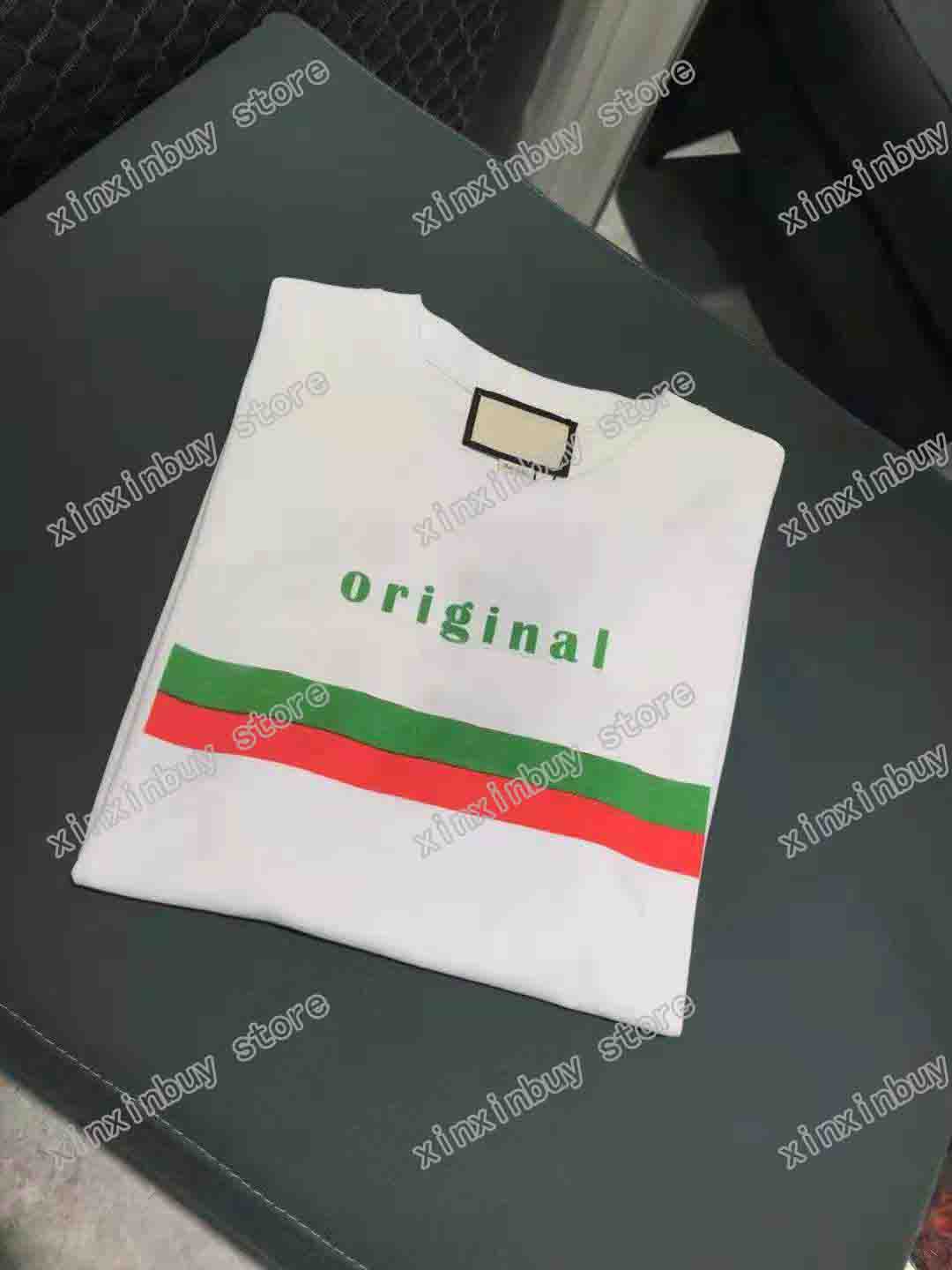 The latest 21SS limited fashion red and green contrast letter printed T-shirt famous men's designer high-luxury counters for men and wo, White;black
The latest 21SS limited fashion red and green contrast letter printed T-shirt famous men's designer high-luxury counters for men and wo, White;black