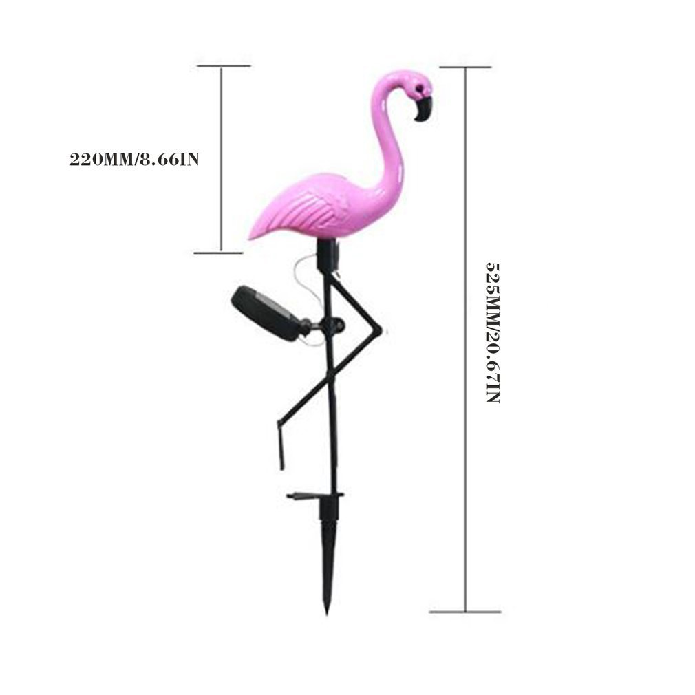 3Pcs Led Flamingo Waterproof Solar Gazon Light Outdoor Garden Decoration Light Garden Floor With Landscape Lights