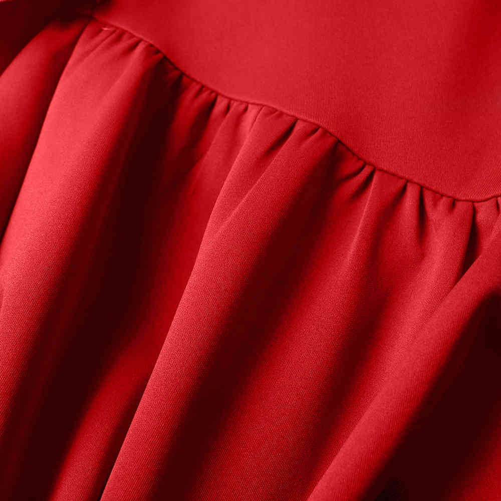 Women Dress Ruffles Irregular Sleeveless Vintage Dresses Asymmetry Plus Size Long Red Clothes Fashion 210524