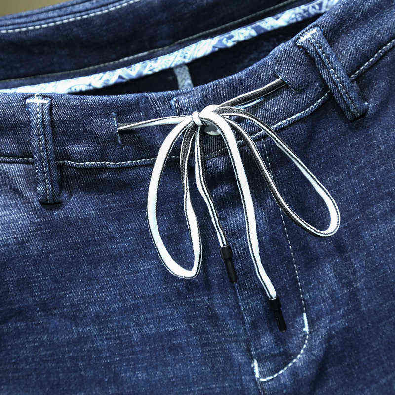 Plus Size 7Xl-10Xl Men's Winter Jeans: Warm Fleece Thick Harem Pants For Casual Streetwear