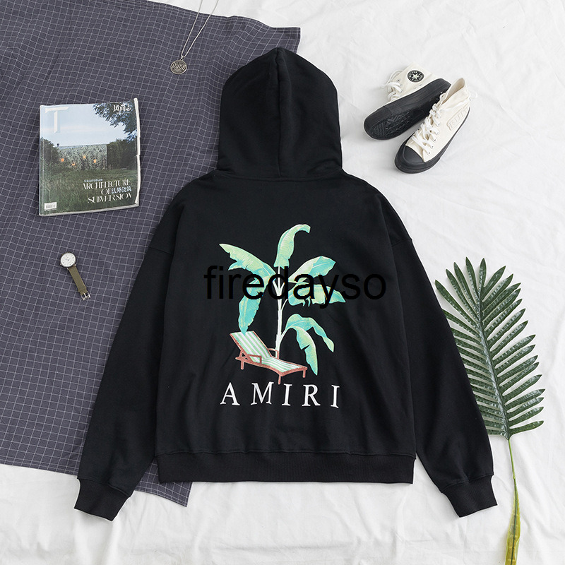 Amirys Fashion Hoodies sweatshirts Chao brand 21 autumn winter new banana tree Print men' and women' Hoodie, Black
Amirys Fashion Hoodies sweatshirts Chao brand 21 autumn winter new banana tree Print men' and women' Hoodie, Black
