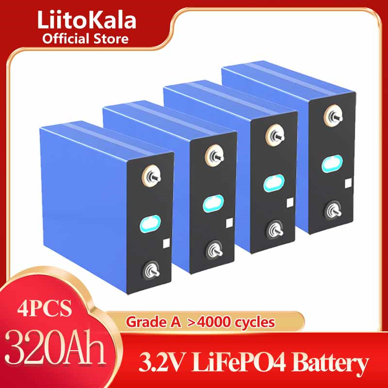 4PCS LiitoKala 3.2V 320AH 310ah 12V Battery Pack Lifepo4 Grade A DIY Rechargeable Energy storage CELL EU US Tax Free Busbars
4PCS LiitoKala 3.2V 320AH 310ah 12V Battery Pack Lifepo4 Grade A DIY Rechargeable Energy storage CELL EU US Tax Free Busbars