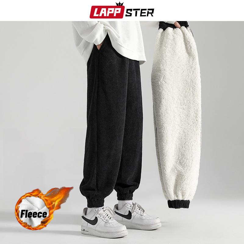 Men's Pants LAPPSTER Men Solid Lambswool Winter Sweatpants 2021 Mens Fleece Warm Baggy Joggers Male Straight Casual Vintage Trousers, Black
Men's Pants LAPPSTER Men Solid Lambswool Winter Sweatpants 2021 Mens Fleece Warm Baggy Joggers Male Straight Casual Vintage Trousers, Black