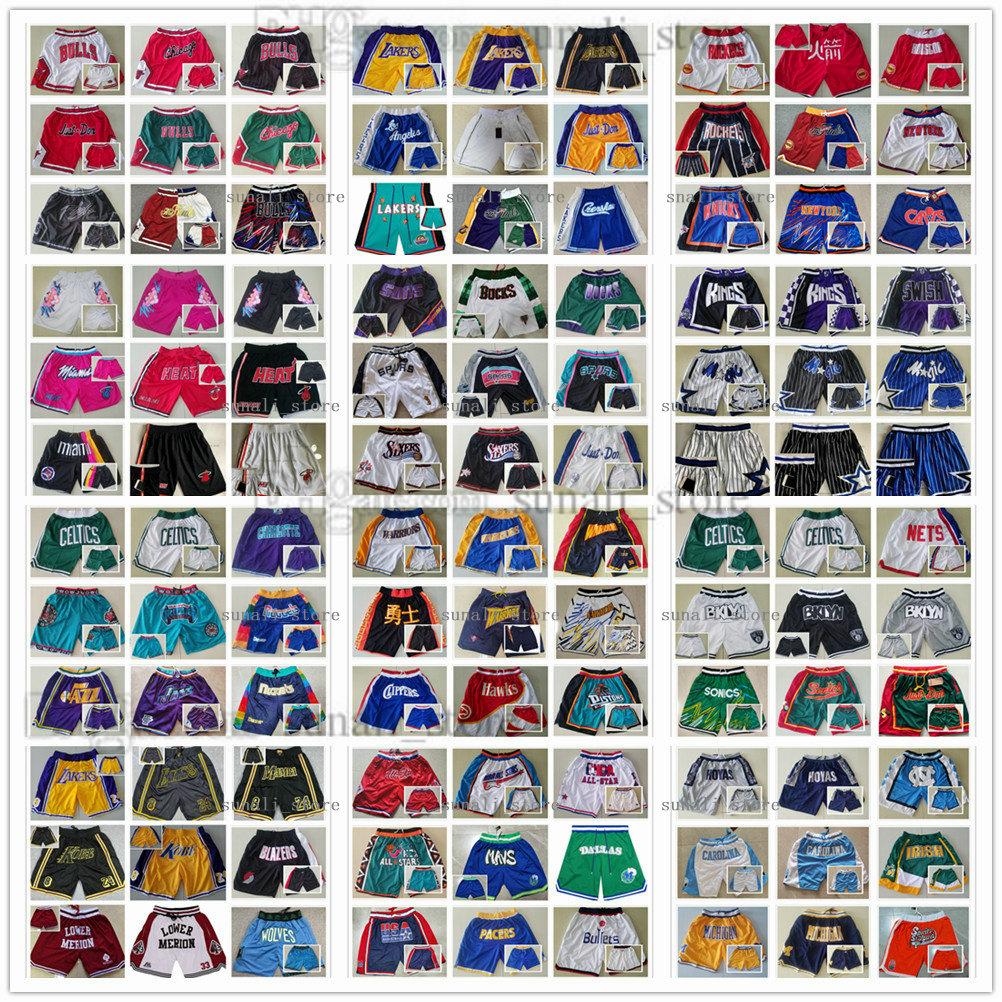 All Team Basketball Shorts Just Don Short Retro Sports Wear With Pocket Zipper Sweatpants Hip Pop Pant 100% Stitched Top Qualitty Embroidery Fashion Men Size -XXXL, Choose the number you need
All Team Basketball Shorts Just Don Short Retro Sports Wear With Pocket Zipper Sweatpants Hip Pop Pant 100% Stitched Top Qualitty Embroidery Fashion Men Size -XXXL, Choose the number you need