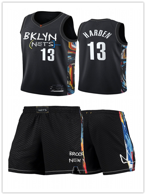 James Harden Brooklyn Nets MEN shorts Classics City #13 basketball Jersey, Black
James Harden Brooklyn Nets MEN shorts Classics City #13 basketball Jersey, Black