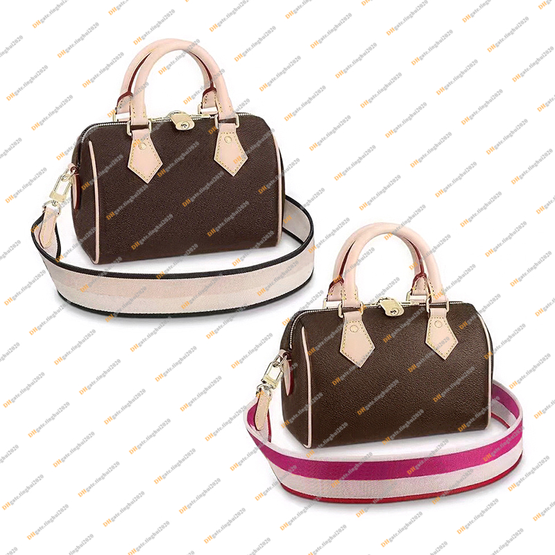Ladies Fashion Casual Designe Luxury SP 20CM Boston Bag Cross body Shoulder Bags High Quality TOP 5A M45957 Casual Handbag Purse Pouch, Brown flower/white strap 1
Ladies Fashion Casual Designe Luxury SP 20CM Boston Bag Cross body Shoulder Bags High Quality TOP 5A M45957 Casual Handbag Purse Pouch, Brown flower/white strap 1