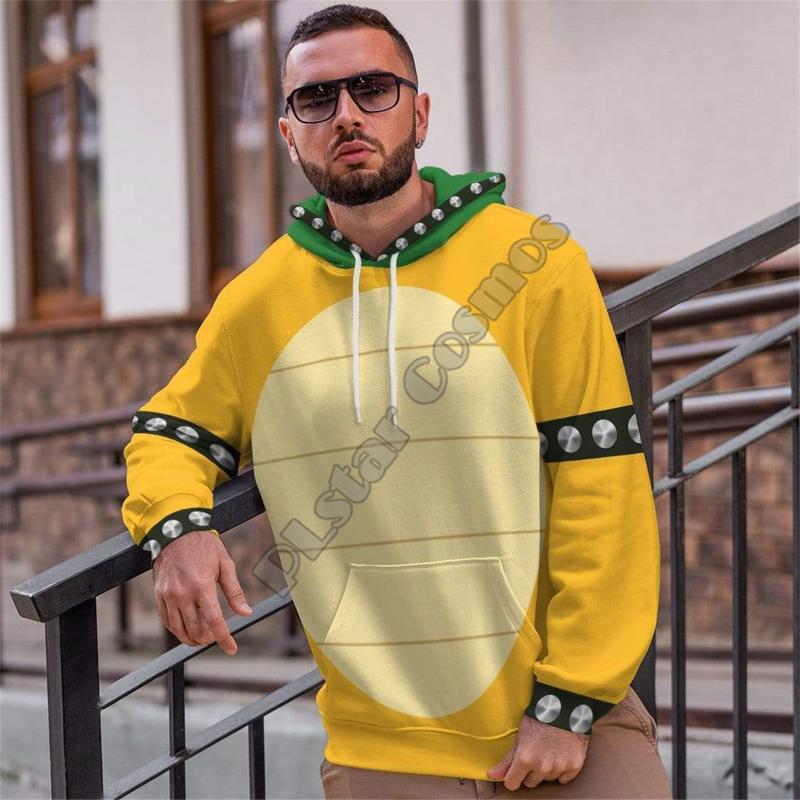 Men's Hoodies & Sweatshirts Bowser 3D Printed Men For Women Harajuku Streetwear Fashion Jacket Cosplay Costumes