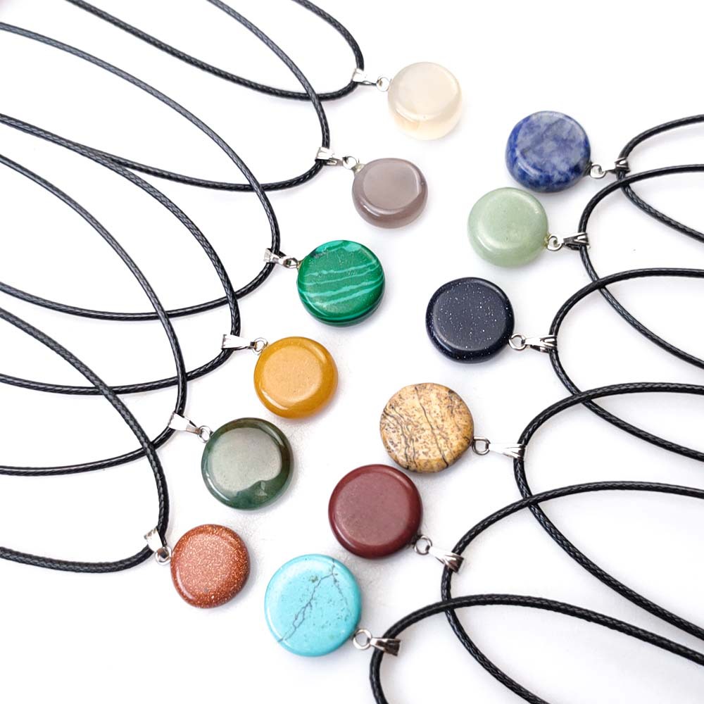 Fashion Silver Plated Round Healing Crystal Necklace Opal Turquoise Natural Stone pink Quartz Chakra Necklaces Jewelry
Fashion Silver Plated Round Healing Crystal Necklace Opal Turquoise Natural Stone pink Quartz Chakra Necklaces Jewelry