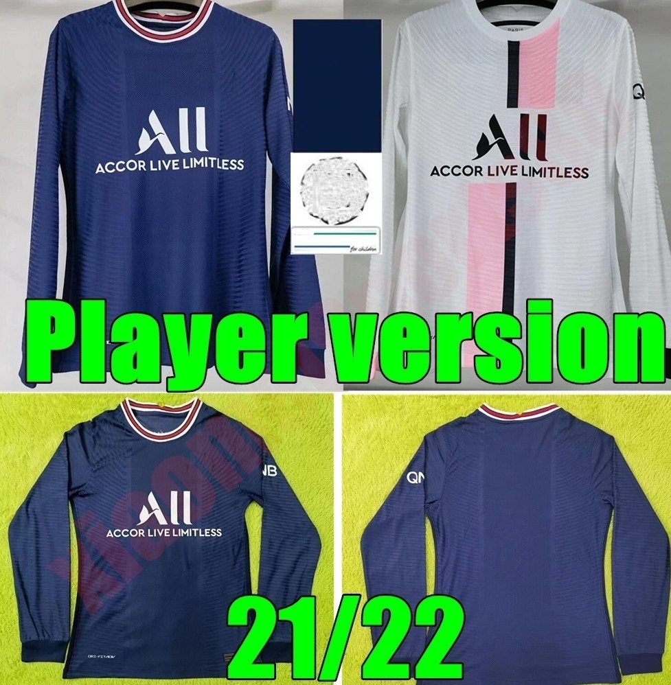 New Top Long sleeve 21 22 Player version adult soccer Jerseys Maillots football 2021 2022 SERGIO RAMOS MBAPPE ICARDI shirt Men kit sets mail, Black;yellow
New Top Long sleeve 21 22 Player version adult soccer Jerseys Maillots football 2021 2022 SERGIO RAMOS MBAPPE ICARDI shirt Men kit sets mail, Black;yellow