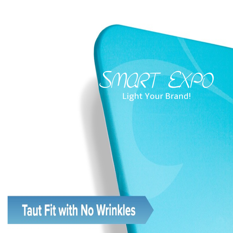 Outdoor Barricade Banner Advertising Display with Strong Heavy Steel Feet Double Tension Fabric Printing Graphics Portable Carry Bag