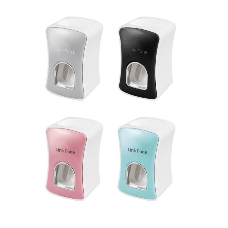Automatic Toothpaste Dispenser Wall Mount Dust-proof Toothbrush Holder Wall Mount Storage Rack Bathroom Accessories Set