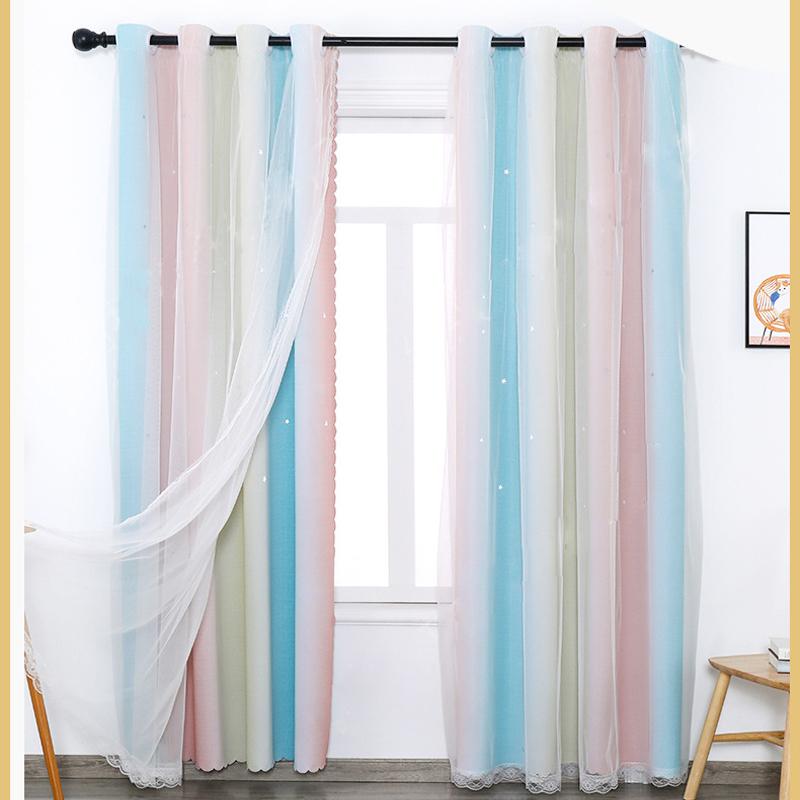Curtain & Drapes Fantasy Gradient Rainbow Color For Living Room Bedroom Window Panel Shading Curtains Kitchen Double Layer Panels
Curtain & Drapes Fantasy Gradient Rainbow Color For Living Room Bedroom Window Panel Shading Curtains Kitchen Double Layer Panels