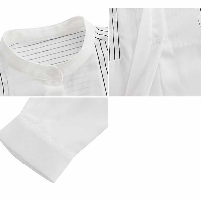 Autumn Loose Chiffon Striped Women's Blouse Casual Plus Size Long Sleeve Women Shirt Button Cardigan Ladies Tops 10682 210518