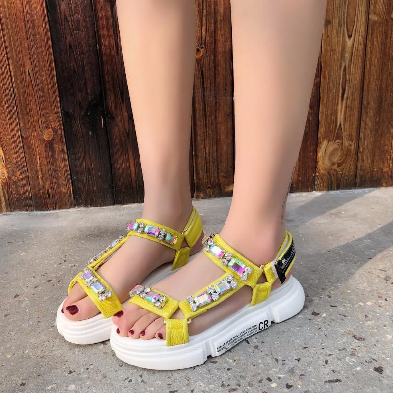 Dress Shoes 2021 Summer Fashion Canvas Casual Women Handmade Ankle Strap Sandals Med Heels Slippers Ladies Walking Top Quality, Yellow
Dress Shoes 2021 Summer Fashion Canvas Casual Women Handmade Ankle Strap Sandals Med Heels Slippers Ladies Walking Top Quality, Yellow