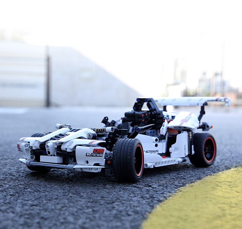 MITU Xiaomi smart building blocks road racing children's toy electric mobile phone control smart remote control Lego parts gift