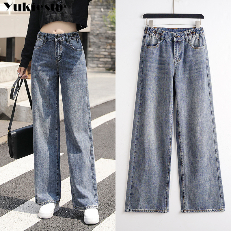 Jeans woman High Waist Clothes Wide Leg Denim Streetwear Vintage ripped boyfriend Harajuku Straight Pants jeans for women 210519, Blue gray
Jeans woman High Waist Clothes Wide Leg Denim Streetwear Vintage ripped boyfriend Harajuku Straight Pants jeans for women 210519, Blue gray