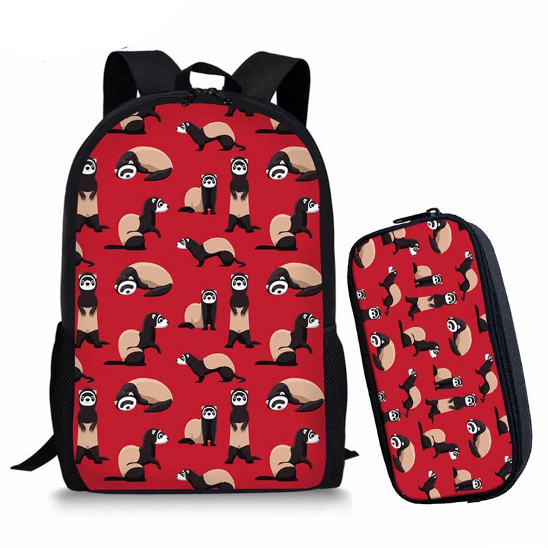 School Bags NOISYDESIGNS Cheeky Ferrets Printed Youth Backpack Girls Book Bag Red/Green Bagpack For Children Knapsack Drop, Z2715c-k
School Bags NOISYDESIGNS Cheeky Ferrets Printed Youth Backpack Girls Book Bag Red/Green Bagpack For Children Knapsack Drop, Z2715c-k