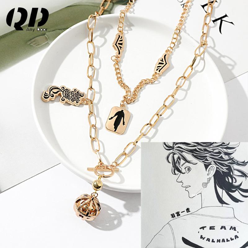 Earrings & Necklace 2Pcs/Set Anime Tokyo Revengers Kazutora Ball Double Pendant For Men Women Choker Jewelry Accessories Gifts, Silver
Earrings & Necklace 2Pcs/Set Anime Tokyo Revengers Kazutora Ball Double Pendant For Men Women Choker Jewelry Accessories Gifts, Silver