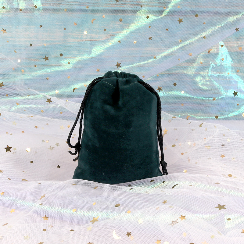 Flannel Jewelry Packaging Pouches Soft Knit Wedding Party Favor Gift BagS Velvet Drawstring Pouch for Necklace Bracelet Earring Makeup Cosmetic Packin