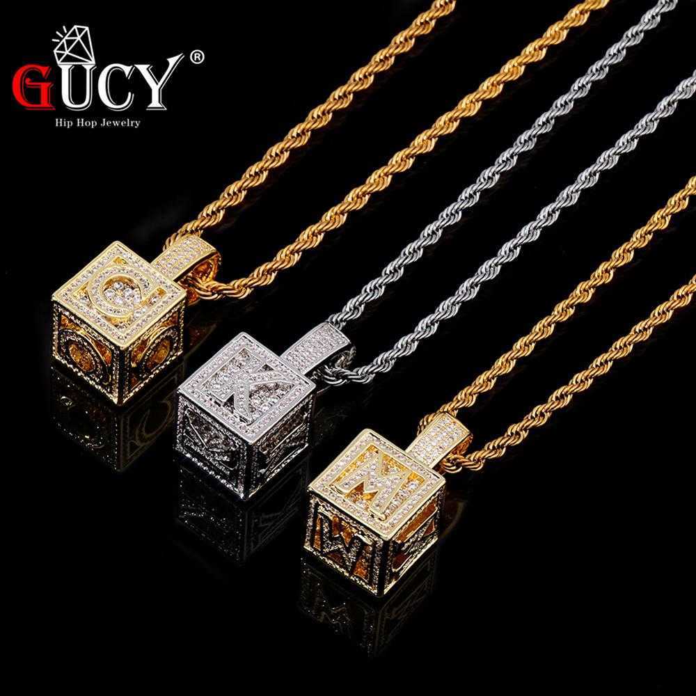 GUCY Custom Block Square Alphabet Baby Letter Initial AAA Zircon Pendant Chain Hip Hop Fashion Necklace Jewelry Gift
GUCY Custom Block Square Alphabet Baby Letter Initial AAA Zircon Pendant Chain Hip Hop Fashion Necklace Jewelry Gift