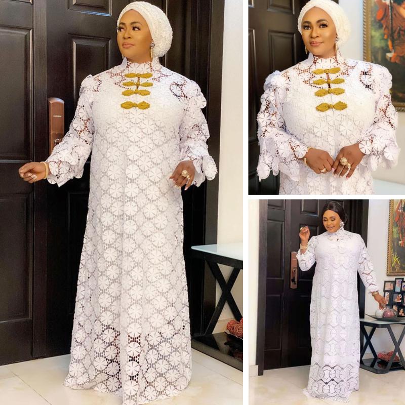 Ethnic Clothing 2 Pieces African Elegant Lace Dresses For Women Hollow Out Muslim Fashion Abayas Dashiki Robe Kaftan Long Maxi Dress
Ethnic Clothing 2 Pieces African Elegant Lace Dresses For Women Hollow Out Muslim Fashion Abayas Dashiki Robe Kaftan Long Maxi Dress