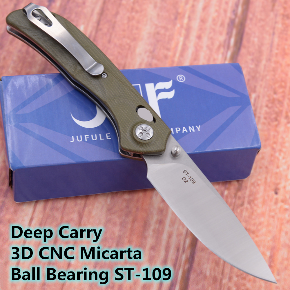 JUFUE Box Packing D2 ST109 Ba Bearing Axis Micarta Hunting Kitchen Surviva Outdoor EDC Too Utiity Foding Camping Knife
JUFUE Box Packing D2 ST109 Ba Bearing Axis Micarta Hunting Kitchen Surviva Outdoor EDC Too Utiity Foding Camping Knife