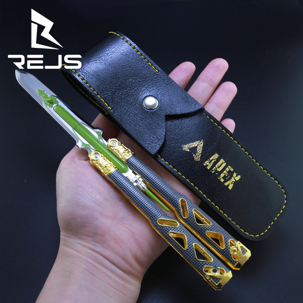 Training Butterfy Knife Foding Bade Knife Stainess Stee Apex Hero Game Knife No Bade Butterfy Du Toos
Training Butterfy Knife Foding Bade Knife Stainess Stee Apex Hero Game Knife No Bade Butterfy Du Toos