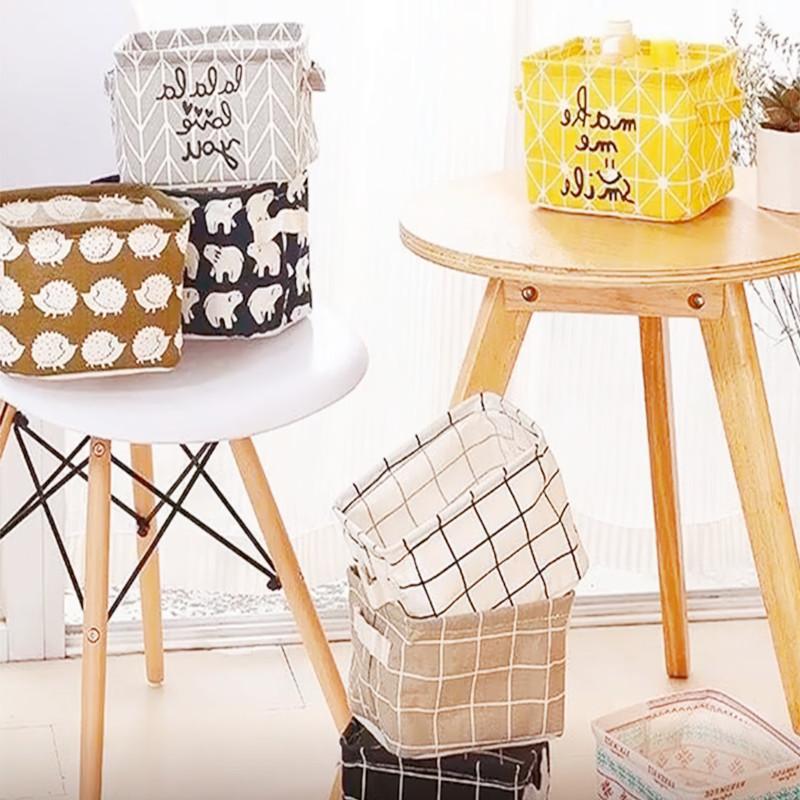 Linen Desktop Storage Box Waterproof Cosmetic Sundries Toy Underware Basket Stationery Organizer Office Home Decor Bags Laundry
Linen Desktop Storage Box Waterproof Cosmetic Sundries Toy Underware Basket Stationery Organizer Office Home Decor Bags Laundry