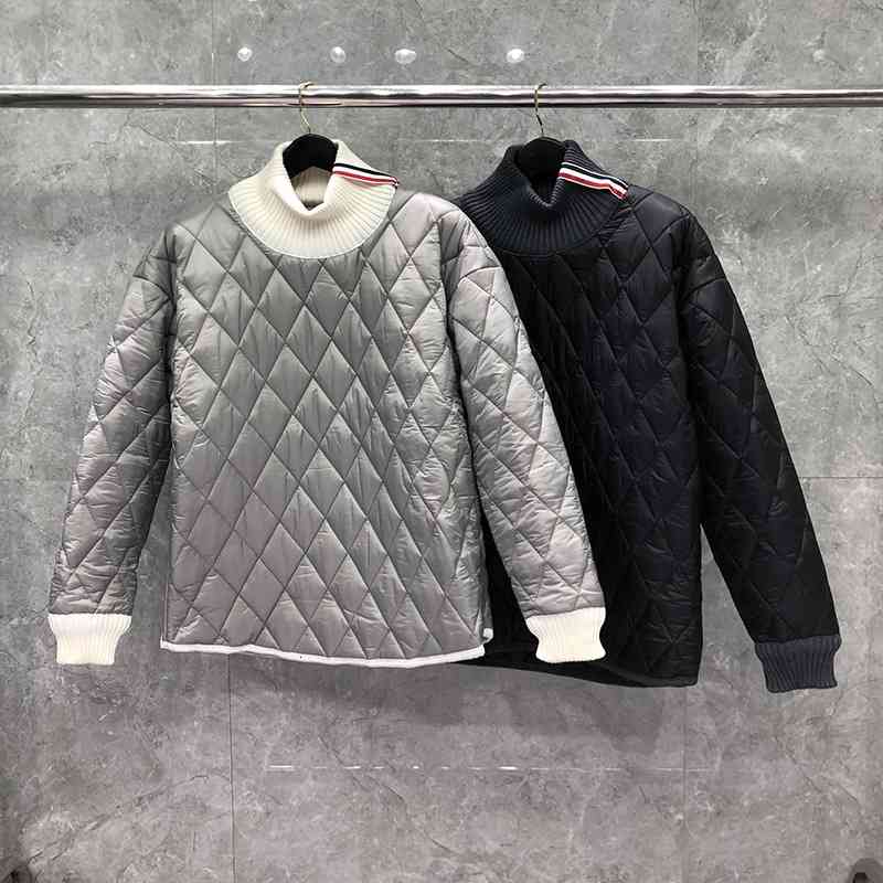 downs Fashion TB THOM Brand Cotton Clothes Men Pullover Jacket Loose Diamond Lattice Stand Collar Thick Winter Casual Coat, Black
downs Fashion TB THOM Brand Cotton Clothes Men Pullover Jacket Loose Diamond Lattice Stand Collar Thick Winter Casual Coat, Black