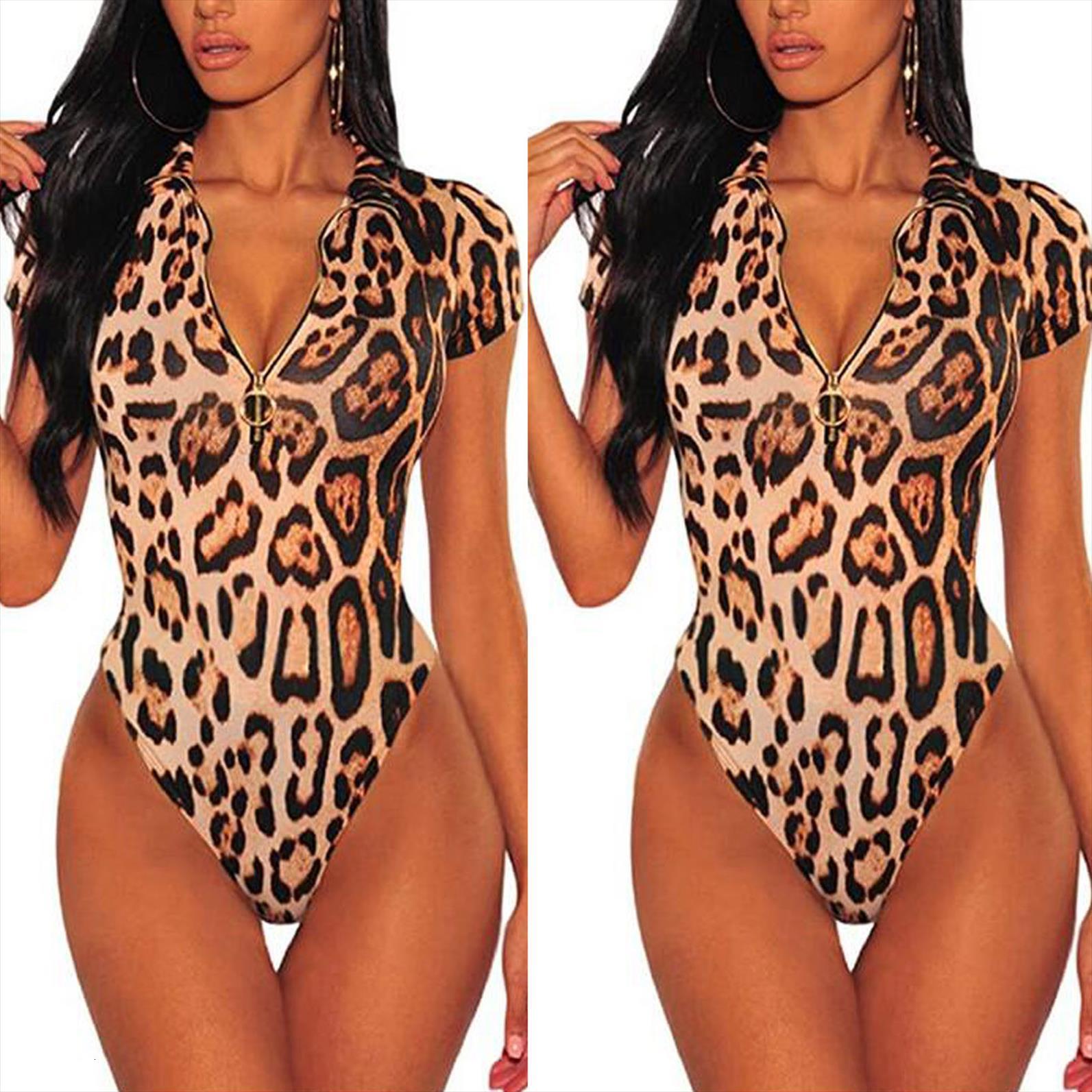short pajamas leopard womens jumpsuits print zipper bodysuit sleeve leotard, Black;white
short pajamas leopard womens jumpsuits print zipper bodysuit sleeve leotard, Black;white