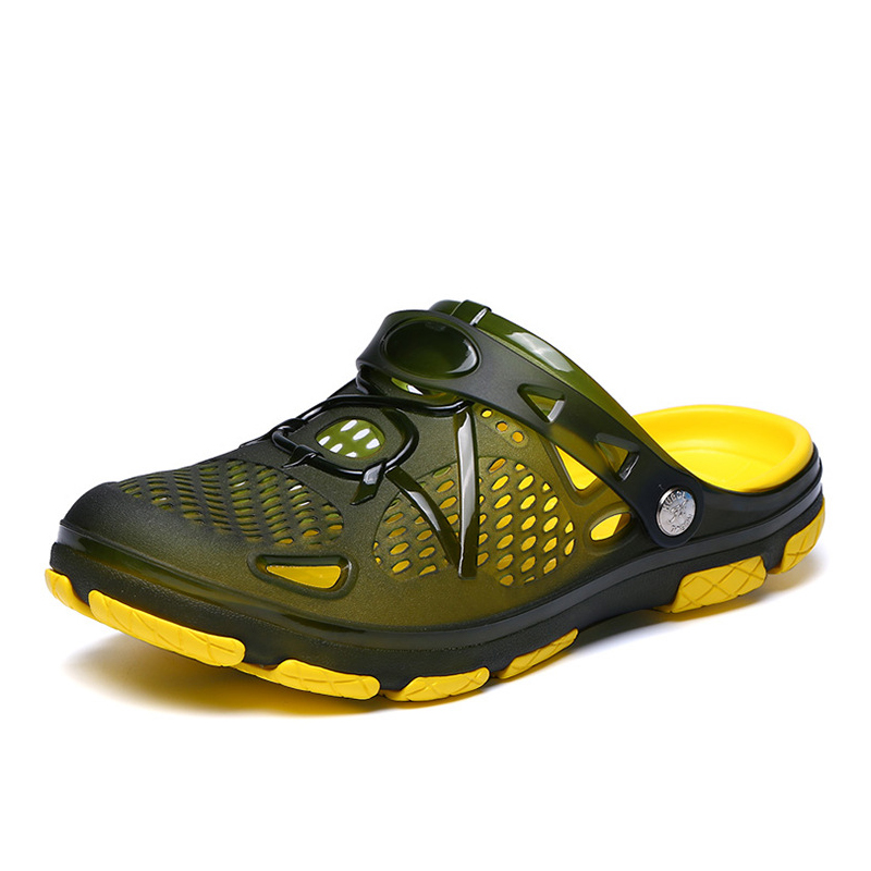Men Summer Shoes Sandals Men's Holes Sandals Water Hollow Breathable Flip Flops Croc Shoes Fashion Beach Slippers, Black
Men Summer Shoes Sandals Men's Holes Sandals Water Hollow Breathable Flip Flops Croc Shoes Fashion Beach Slippers, Black